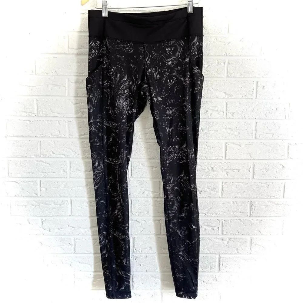 Lululemon Speed Tight II Full-On Luxtreme Arsenal Ambient Grey Black Size 8